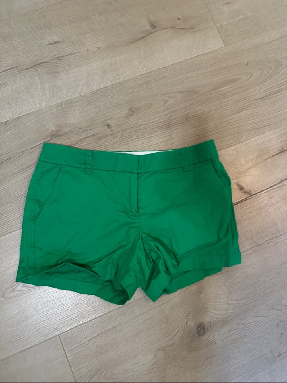 J. Crew Bright Green Cotton Blend Women's Shorts